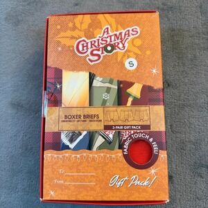 A Christmas Story Boxer Briefs 3 Pair Gift Pack Holiday Gift Mens Small 28-30
